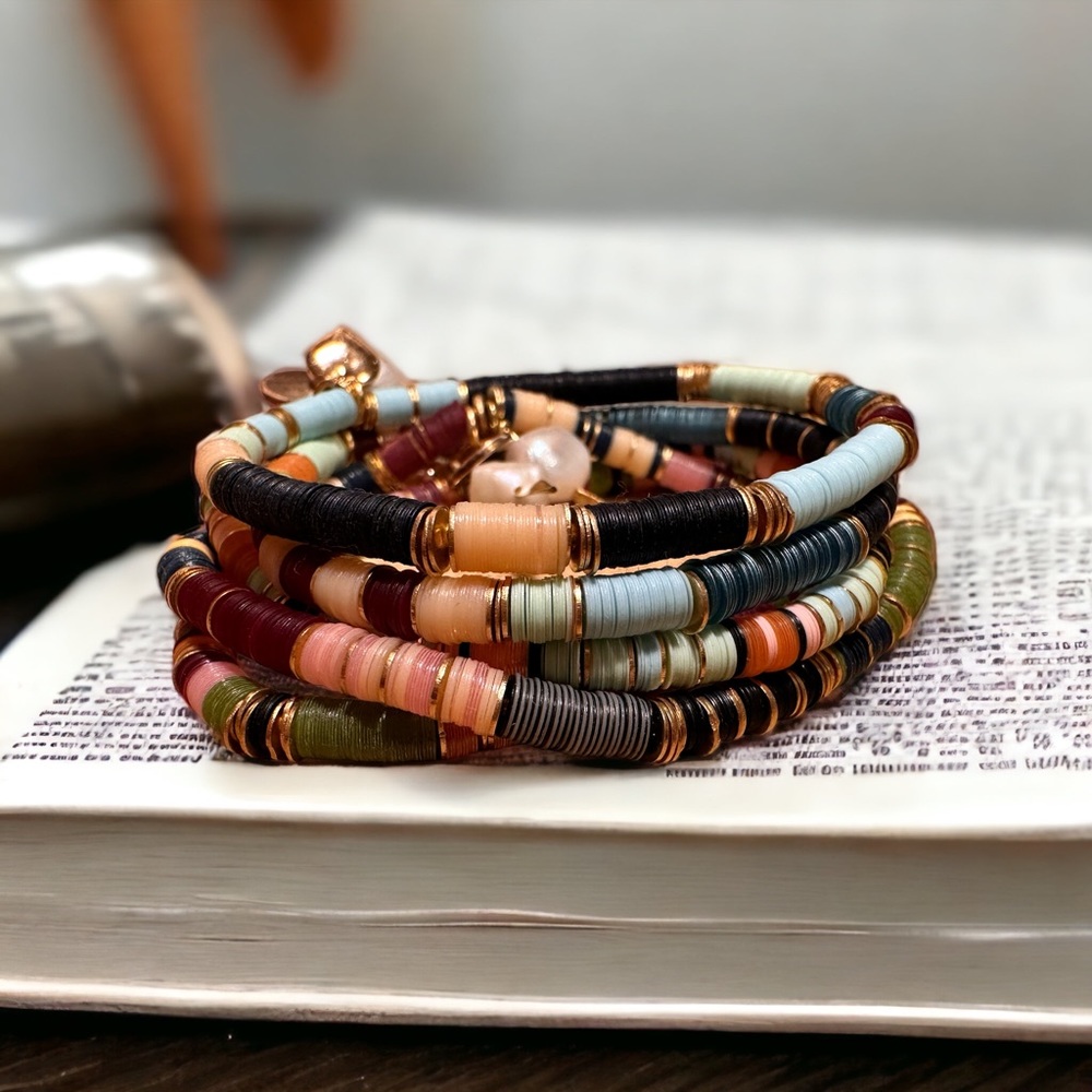 Multi-Beaded Super Charged Precious Gemstone Layering Crystal Bracelet